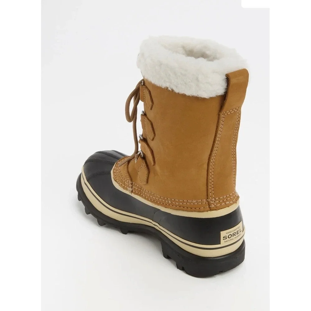 Sorel Caribou Waterproof Winter Snow Boots Buff Tan NL1005-280 Womens 6